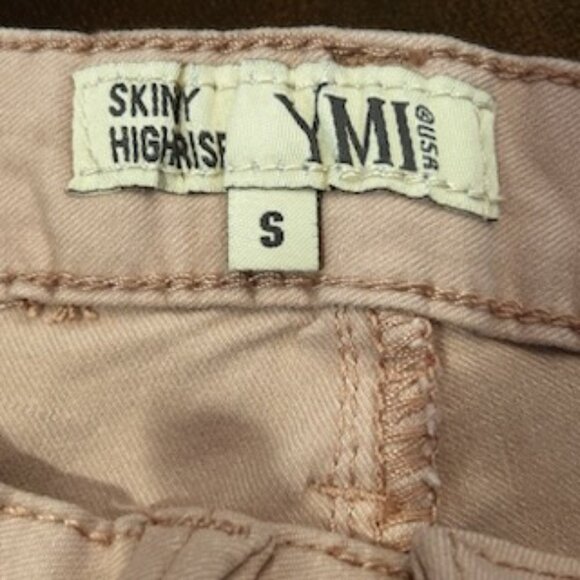 NWOT YMI Women’s Pink Blush Skinny High Rise Stretch Pants Jeans - Picture 11 of 11